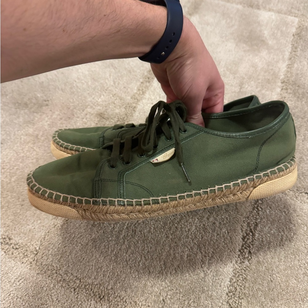 Gucci Men’s Green Espadrilles - Picture 4 of 7